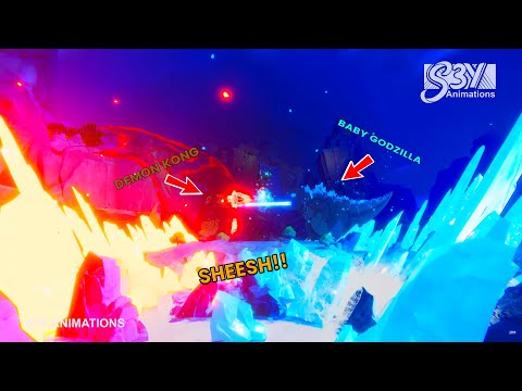 REACTING TO DEMON KONG VERSUS BABY GODZILLA!! Animation by S3Y Animations!!