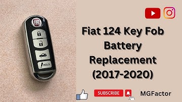 FIAT 124 Key Fob Battery Replacement 2017 2020 || Key Fob Battery Replacement || 124 Fiat Abarth