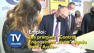 Emploi: Les premiers "Contrat Engagement Jeune" signés dans l'Aude.