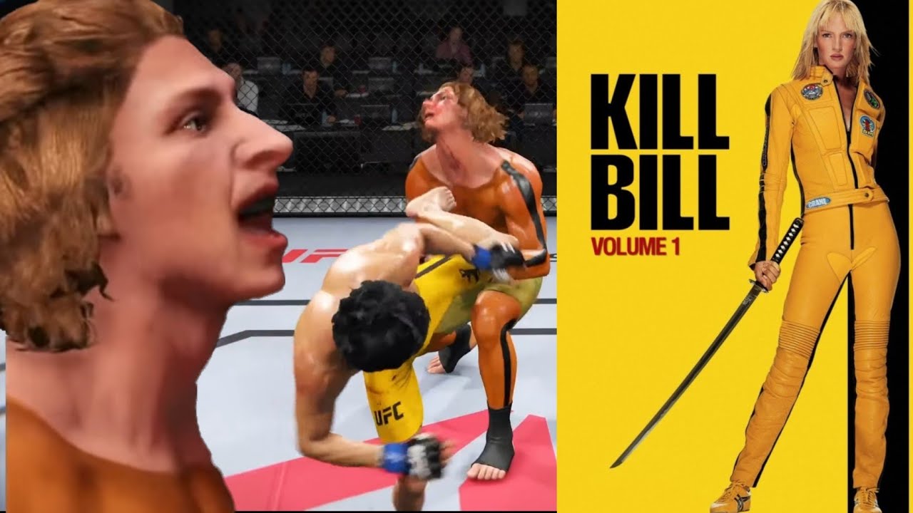 UFC Bruce Lee vs KILL BILL A powerful kick on the face. - YouTube