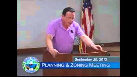 Glenn Gromann, Planning and Zoning Board Meeting, ...