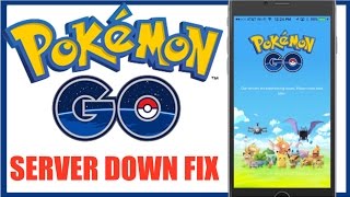 POKEMON GO SERVER DOWN EASY FIX!!