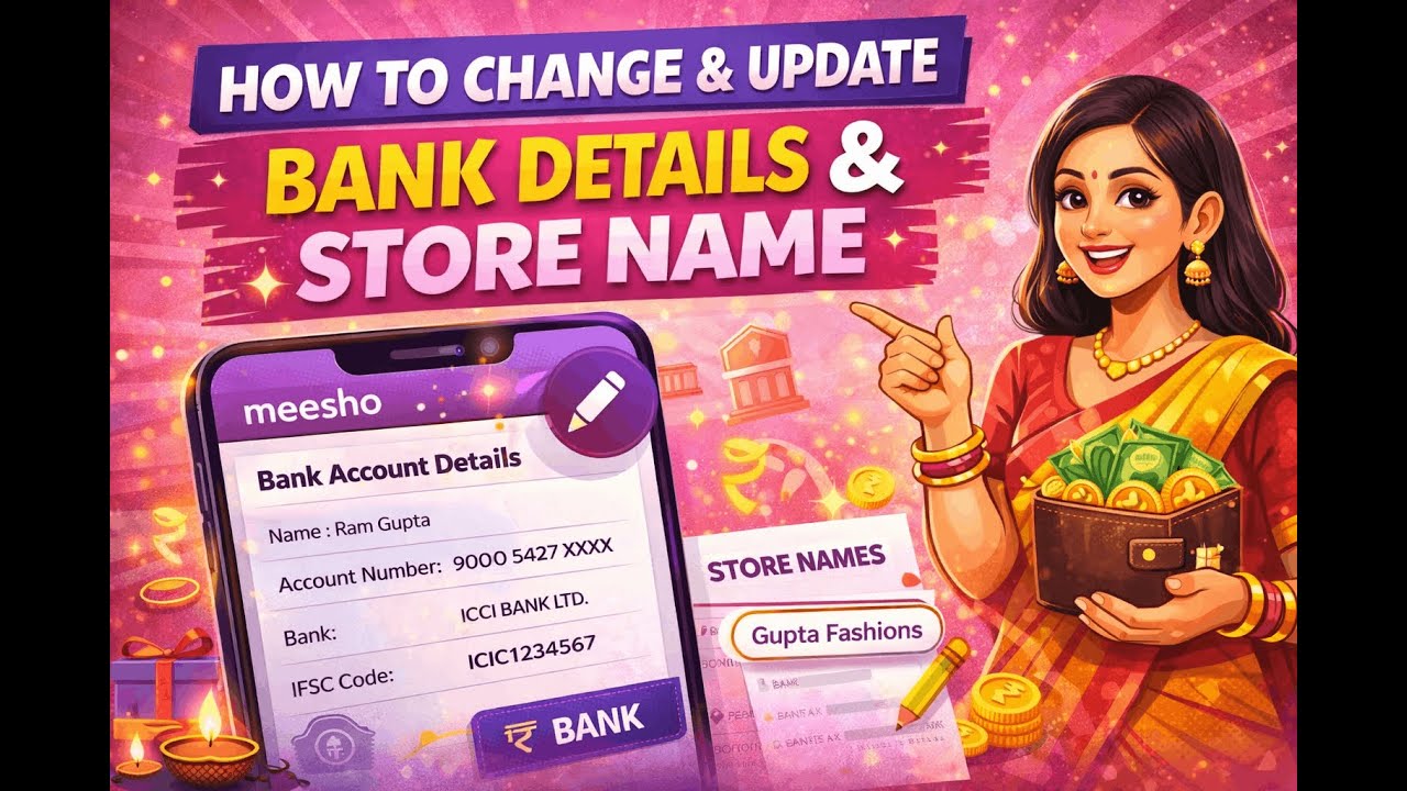How to Change Bank Account & Seller Name in Meesho | Step-by-Step Guide 