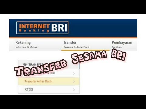 Cara Transfer Sesama Bank BRI via Internet Banking pada Komputer PC