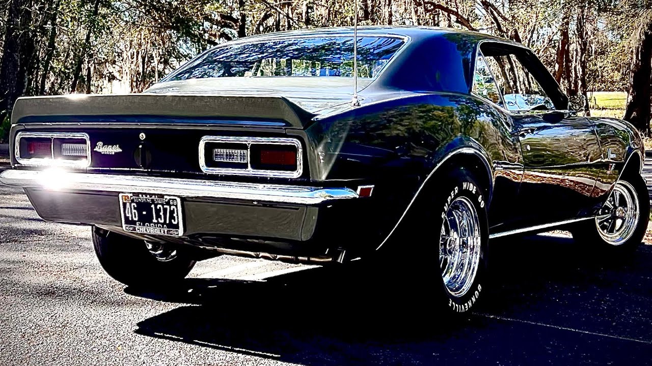 1968 camaro chambered exhaust idle youtube