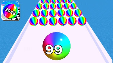 Ball Run 2048 - MAX LEVEL Gameplay Walkthrough All Levels Tutorial Mobile Game (Android,iOS)