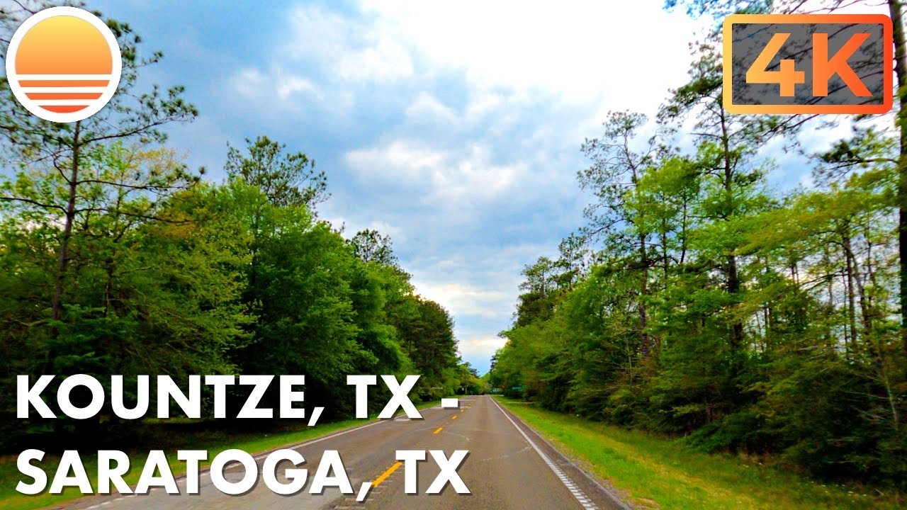 Kountze, Texas to Saratoga, Texas.  Drive with me on a Texas highway.