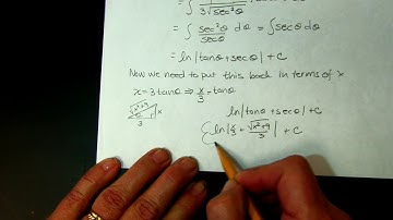 Sec 7 4 Video notes on Trig Substitution