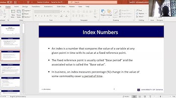 UGBS 202 INDEX NUMBERS