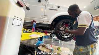Installing New Wheels and Tires on my Clients Suzuki Samurai