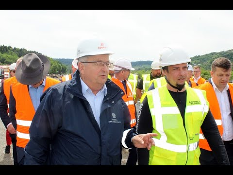 Most w Kurowie. Minister Andrzej Adamczyk odwiedził plac budowy