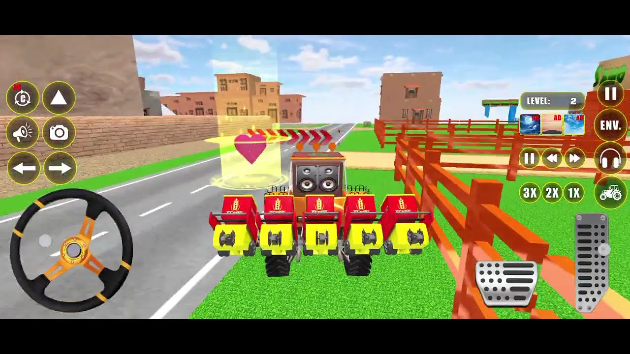 🚜 किसान बनकर खेत जोतना | Real Tractor Farming Simulator 🌾🔥 #shortsDescription 