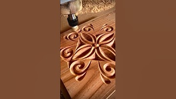 CNC Router Creates 2.5D Satisfying Art You Need to See! 🔥🪵