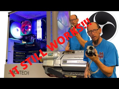 OBS STREAMING WITH 13 YEAR OLD PC AND A SONY HANDYCAM!!!?