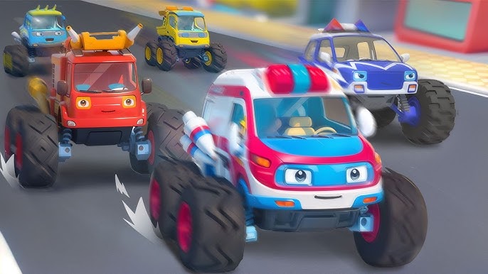 Baby Cars Got Lost, Police Officer and Police Car, Monster Truck, Kids  Songs