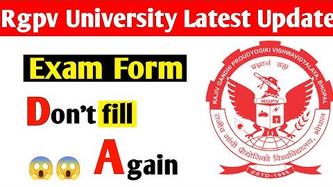 Rgpv exam form don