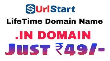 Cheap Domain Just Only ₹49/- .IN Domain Limited Offer || UrlStart.com