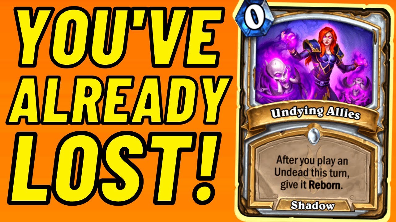Undead Shadow Priest OTK! 0 Mana Hearthstone Spells are a PROBLEM!!!