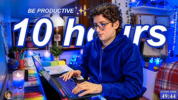 STUDY WITH ME LIVE | 10 HOURS ✨ Harvard Alumnus, Chill Work With Me, Rain Sounds, Pomodoro Timer