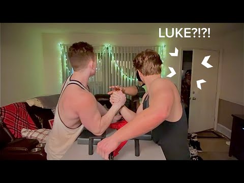 LUKE IS BACK??!! JOEY VS LUKE?? INTENSE ARM WRESTLING