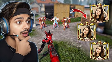 😭Got back revenge from Mythic Fashion Toxic Girls for insulting All Noob I Challenge 1vs4 😈🥵|| BGMI