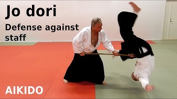 Aikido techniques against jo (staff) attacks, JO DORI, by Stefan Stenudd