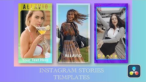 Instagram Stories for DaVinci Resolve - Social Media Post Template