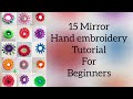 15 Easy mirror hand embroidery tutorials for beginers | 15 mirror work tutorials | 2018/236