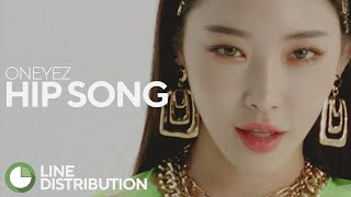 ["the d_re:am tape: SIDE A" Track #4] ONEYEZ - Hip Song | Line Distribution