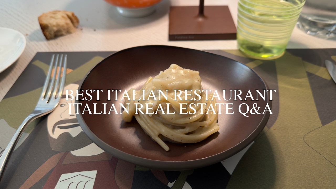 Best Italian Restaurant in Umbria and Q&A on Real Estate.