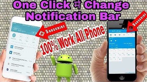 Change Any Android Phone Status Bar with any version (No #ROOT ) by Md Presents mdpresents