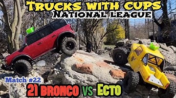 Trucks with Cups Prize Wheel match! Trx4 21 Bronco vs Element Ecto at "World Class" Crawler County