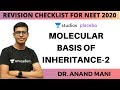 Let’s Crack NEET (UG) | Revision Checklist for NEET 2020 | Molecular Basis of Inheritance-2