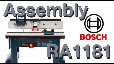 Bosch RA1181 Freestafel Montage