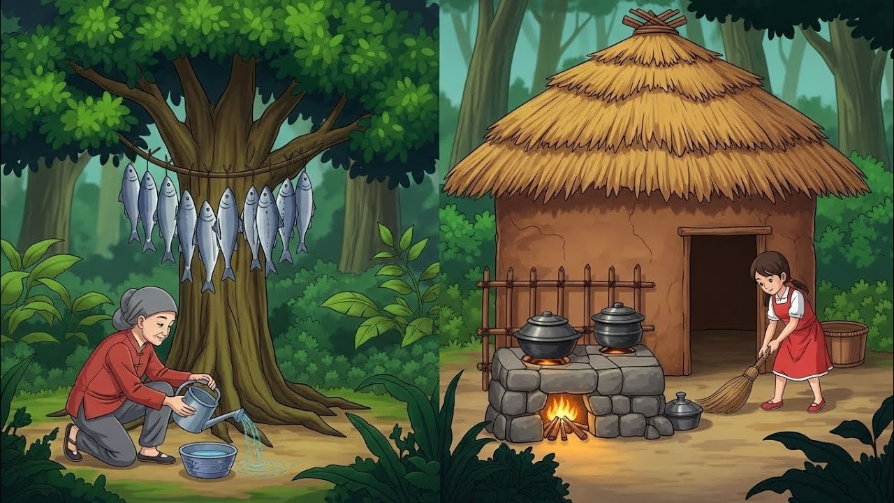 Andhi Maa Ka Magical Fish Tree | Emotional Hindi Urdu Story | Moral Tale for Kids