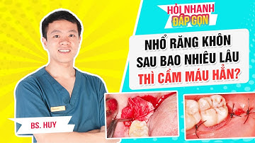 Nhổ răng khôn sau bao lâu thì cầm máu?