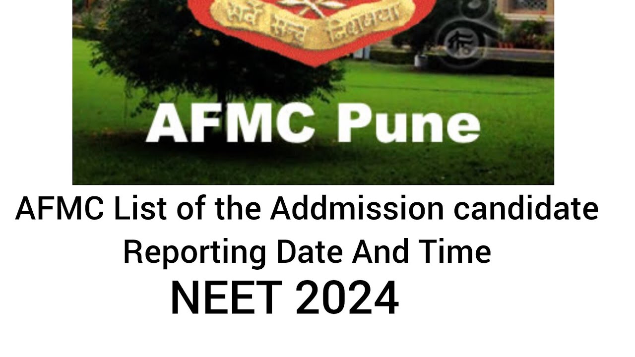 afmc-pune-college-list-of-the-addmission-candidates-reporting-date-and