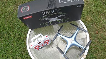 Syma X5HC Review and flight footage