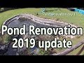 Koi pond renovation timelapse summer 2019 update