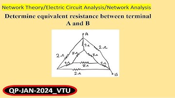Determine equivalent Resistance between terminal A and B