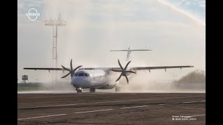 Прибытие первого ATR 72-600 для Узбекской региональной авиакомпании "Silk Avia".