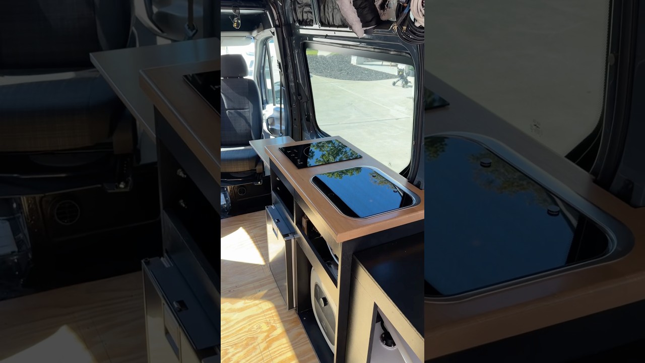 The van sink is working!