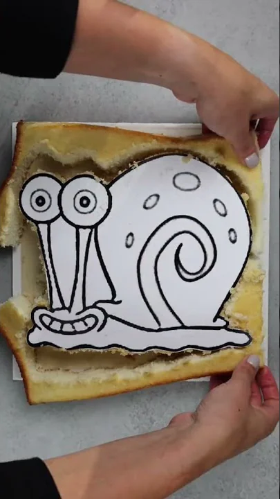 Easy Cake Decorating Ideas | 59 I’m thinking squidward next?! #gary #spongebob #cake #chelsweets