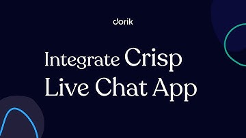 How to Integrate Crisp Messaging App on Your Website on Dorik