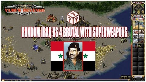 Red Alert 2 - (Acid Rain) Random vs 4 Brutal with Superweapons