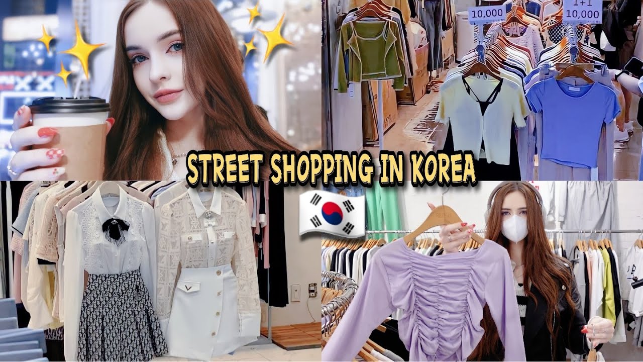 VLOG: STREET SHOPPING IN KOREA / CLOTHES , ACCESSORIES / HANG OUT WITH ...