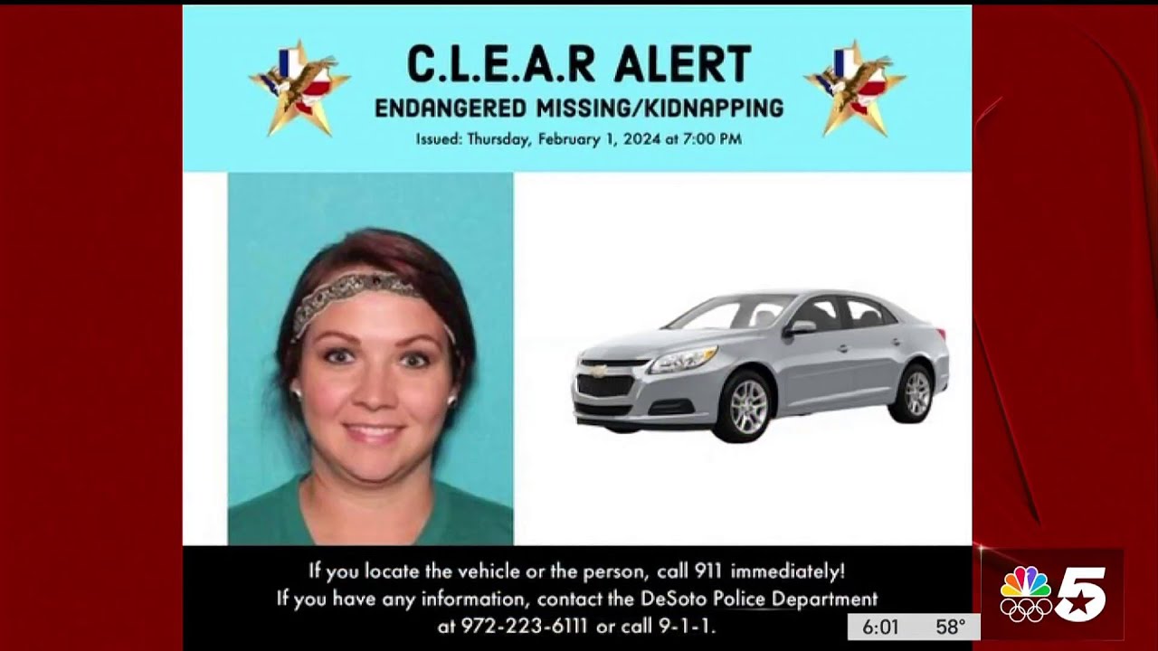 CLEAR Alert canceled for a Desoto woman believed to be kidnapped - YouTube