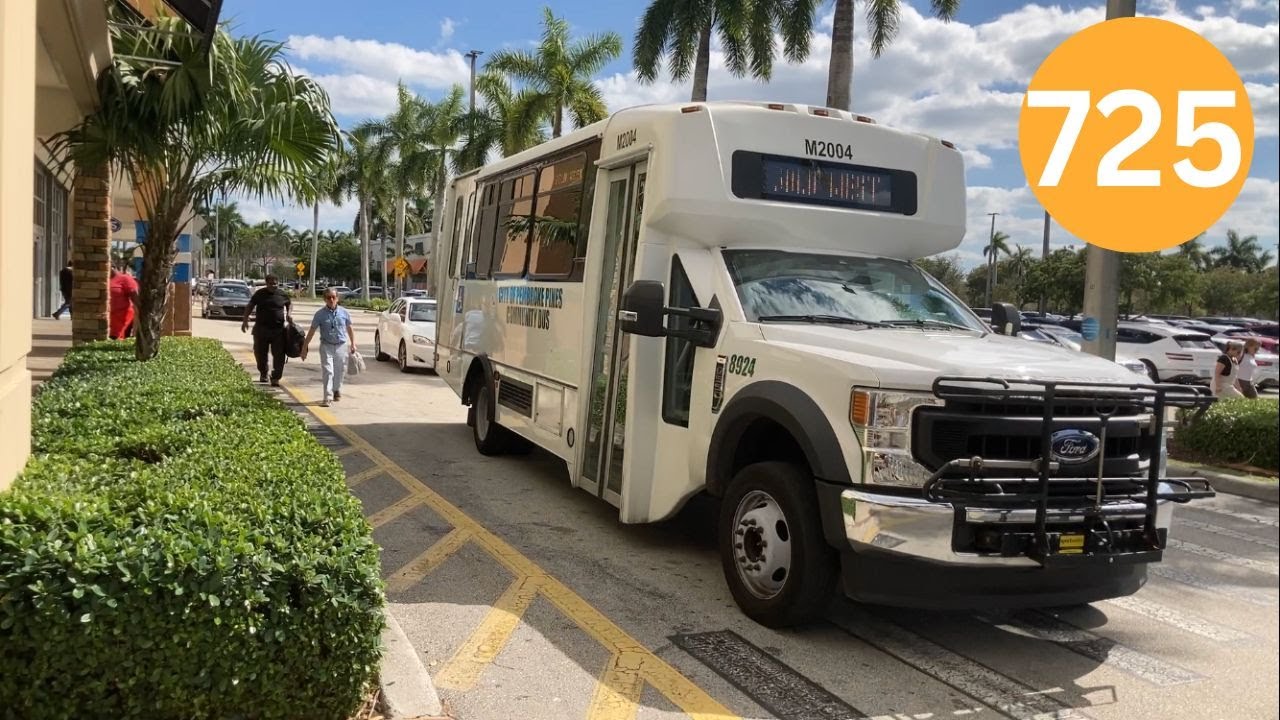 Riding Pembroke Pines Community Bus Gold Route Westbound, Full Ride