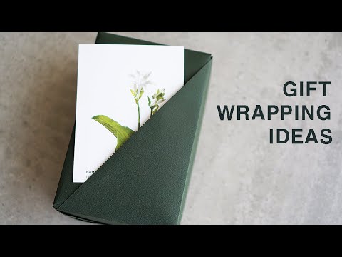 (ENG)카드수납 포켓식 선물포장법 - Gift wrapping ideas