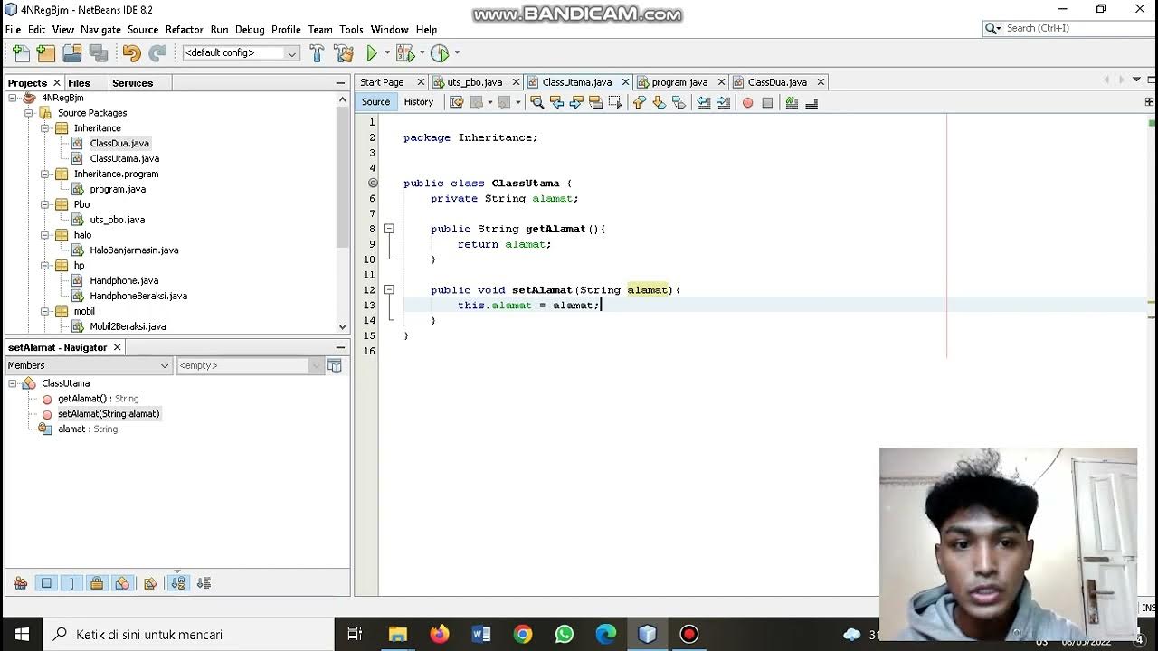 Tutorial Java : ACCESSOR, MUTATOR, dan INHERITANCE - YouTube